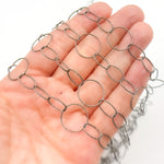 Load image into Gallery viewer, Sterling Silver Diamond Cut Round and Oval Link Chain