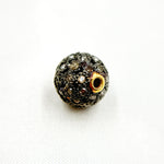 Load image into Gallery viewer, DC831. Diamond & Sterling Silver Round Bead