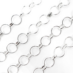 Load image into Gallery viewer, V156SS. Sterling Silver Round Links Chain