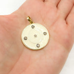 Load image into Gallery viewer, Buy Sterling Silver Round Star Enamel Pendants