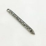 Load image into Gallery viewer, DC680. Diamond Black Rhodium Sterling Silver Spike Charm
