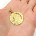 Load image into Gallery viewer, Diamond & Sterling Silver Round Pendant