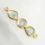 Load image into Gallery viewer, Diamond Sterling Silver Fancy Shape Connector