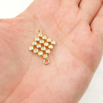 Load image into Gallery viewer, Silver Connector with Gemstone