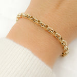 Load image into Gallery viewer, 14K Solid Hollow Gold Cable Link Chain
