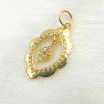 Load image into Gallery viewer, 14K Solid Gold Diamond Organic Charm. GDP468