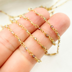 Load image into Gallery viewer, SAP4. Tundu Sapphire Gold Plated Wire Chain