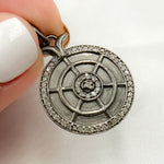 Load image into Gallery viewer, Sterling Silver Round Pendant