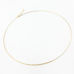 Load image into Gallery viewer, 100J05SPGRHF034. 14K Solid Gold Adjustable Cord Choker Necklace