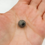 Load image into Gallery viewer, DC568. Diamond & Sterling Silver Round Bead