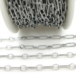 Load image into Gallery viewer, V169OX. Oxidized Sterling Silver Long and Short Link Chain