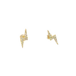 Load image into Gallery viewer, ER415222Y. 14K Solid Gold Diamond Ray