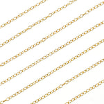 Load image into Gallery viewer, Gold Plated Sterling Silver Oval Cable Chains