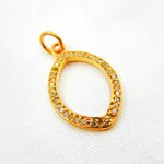 Load image into Gallery viewer, DC860. Diamond Sterling Silver Marquise Shape Pendant