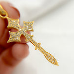 Load image into Gallery viewer, DP311. Diamond Sterling Silver Cross Pendant