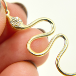 Load image into Gallery viewer, GDP157. 14K Gold Diamond Snake Charm