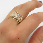 Load image into Gallery viewer, RFG19504. 14K Solid Gold Diamond Band Ring