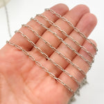 Load image into Gallery viewer, Z42OX. Oxidized Sterling Silver Long and Short Link Chain