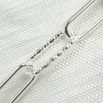 Load image into Gallery viewer, Sterling Silver Paperclip Smooth & Diamond Cut Link Chain