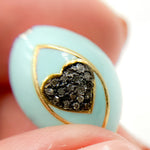 Load image into Gallery viewer, Silver Marquise Heart Enamel Bead