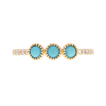 Load image into Gallery viewer, Shop 14K Solid Gold Turquoise Band Ring