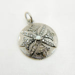 Load image into Gallery viewer, DC247. Diamond & Sterling Silver Circle Pendant with Gemstone