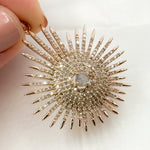 Load image into Gallery viewer, Buy Now Diamond Sterling Silver Fancy Shape Pendant with Gemstone
