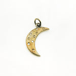 Load image into Gallery viewer, DC949. Diamond Sterling Silver Moon Pendant