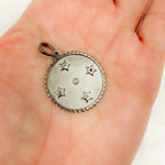 Load image into Gallery viewer, Buy Now Diamond Sterling Silver Round Star Pendant
