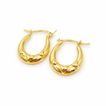 Load image into Gallery viewer, GER175. 14K Solid Gold Heart Hollow Hoops