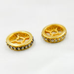 Load image into Gallery viewer, DC806. Diamond & Sterling Silver Spacer Bead