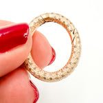 Load image into Gallery viewer, Silver Oval Snap Clasp