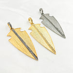 Load image into Gallery viewer, DP122. Diamond Sterling Silver Arrow Pendant