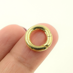 Load image into Gallery viewer, Buy 13MM Gold-plated Sterling Silver Round Clasp