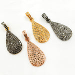 Load image into Gallery viewer, DP227. Diamond Sterling Silver Drop Pendant