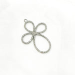 Load image into Gallery viewer, DC315. Diamond Sterling Silver Cross Pendant