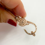 Load image into Gallery viewer, Diamond Silver Double Trigger Clasp