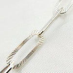 Load image into Gallery viewer, Silver Flat Textured Paperclip Chain