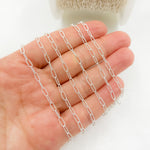 Load image into Gallery viewer, Sterling Silver Hammered Paperclip Chain