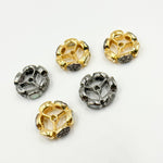 Load image into Gallery viewer, DC747. Diamond Sterling Silver Spacer Bead with Gemstone