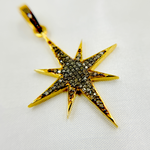 Load image into Gallery viewer, DP116. Diamond Sterling Silver Star Pendant
