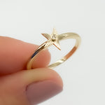 Load image into Gallery viewer, Buy 14K Solid Gold Star Diamond Ring