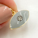 Load image into Gallery viewer, Sterling Silver Eye Enamel Pendant
