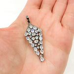 Load image into Gallery viewer, DSP061. Diamond Sterling Silver Diamond Shape Pendant with Gemstone
