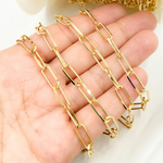 Load image into Gallery viewer, Y58DGP. Gold Plated Sterling Silver Paperclip Chain