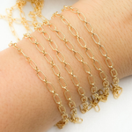 Load image into Gallery viewer, 8251-1A-918LGF. 14k Gold Filled Textured Oval & Smooth Round Link Chain