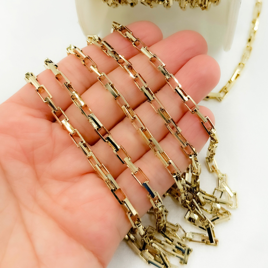 Y46GP. Gold Plated Sterling Silver Box Chain