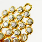 Load image into Gallery viewer, Silver Round Connector with Gemstone