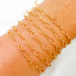 Load image into Gallery viewer, 738GF. 14K Gold Filled Long & Short Oval Link Chain