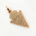 Load image into Gallery viewer, DC358. Diamond Sterling Silver Arrow Head Pendant